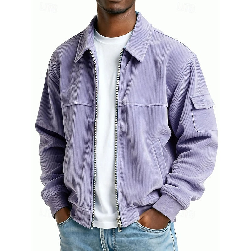 Men's Ribbed Textured Jacket