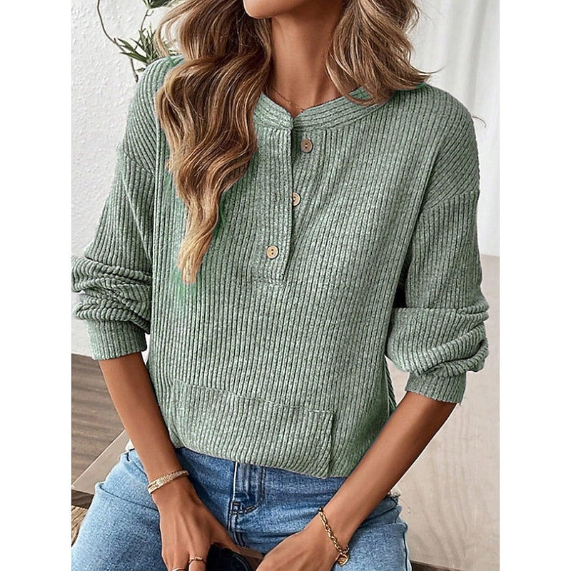 Henley Top, Women's Relaxed Fit