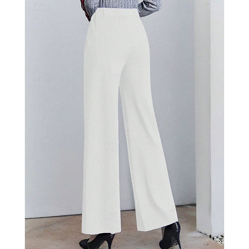 Wide-Leg Tailored Pants for Women