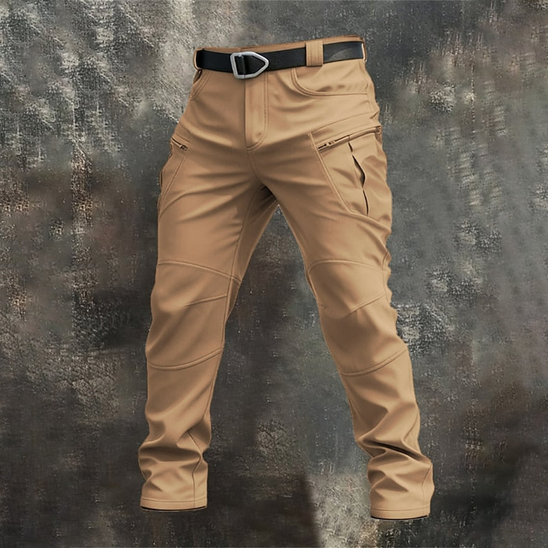 Rugged Multi-Pocket Cargo Pants for Men, Plus Size
