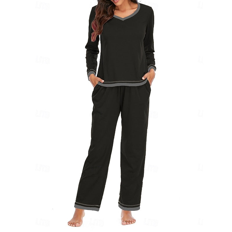Ladies Relaxed Lounge Two-Piece Set