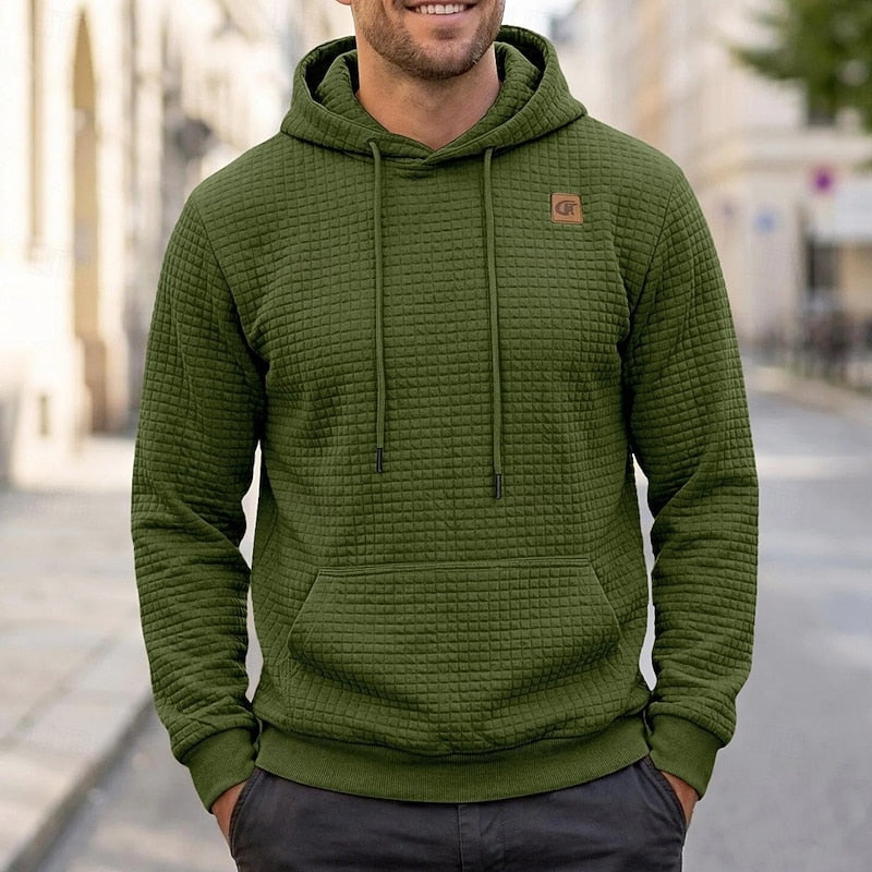 Men's Textured Comfort Hoodie