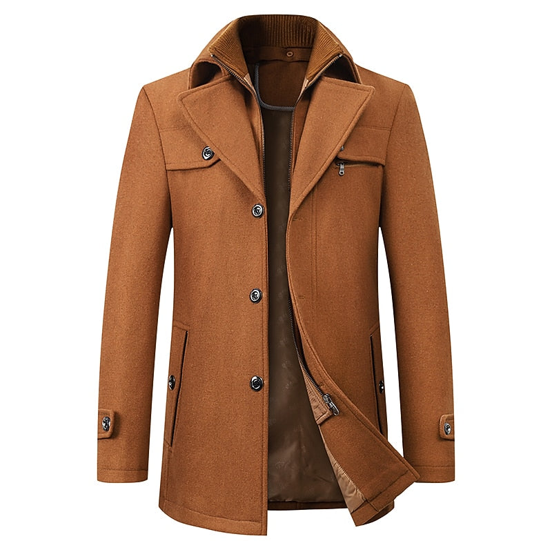 Tailored Business Coat for Men, Plus Size