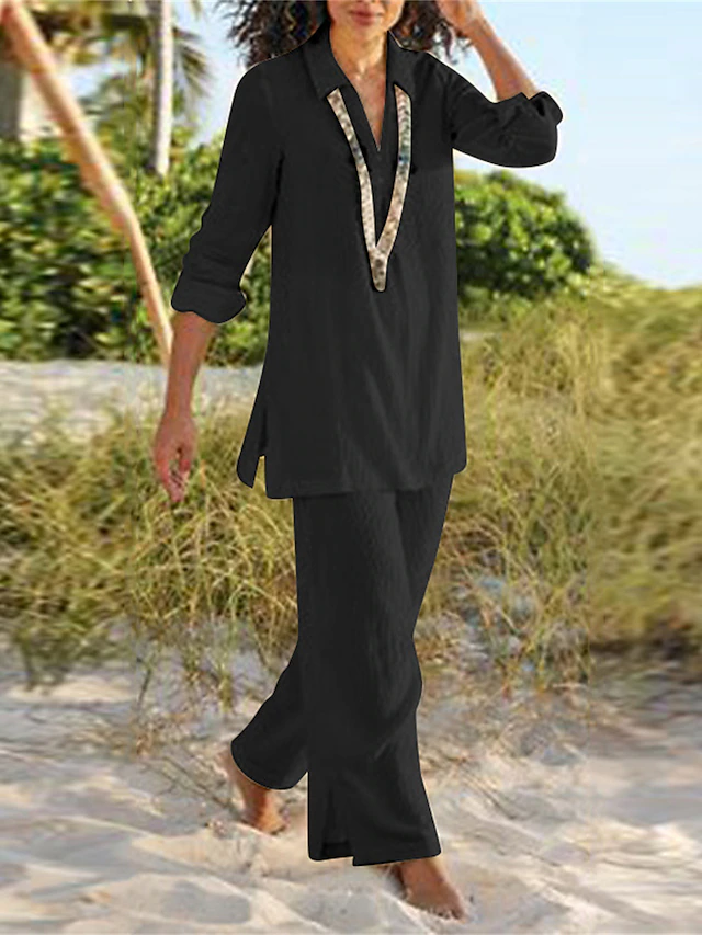 Two-Piece Lounge Set, Women's Relaxed Fit
