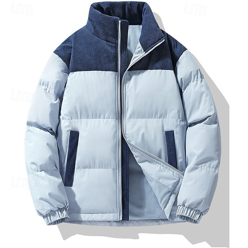 Men's Insulated Stand-Collar Puffer Jacket