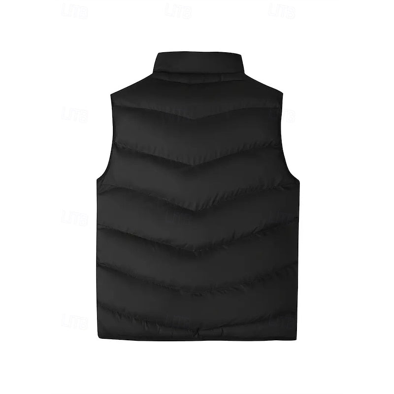 Quilted Puffer Vest for Men, Plus Size