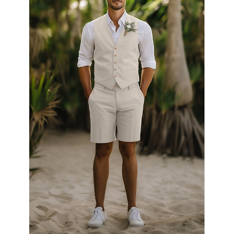 Coastal Summer Suit for Men, Plus Size