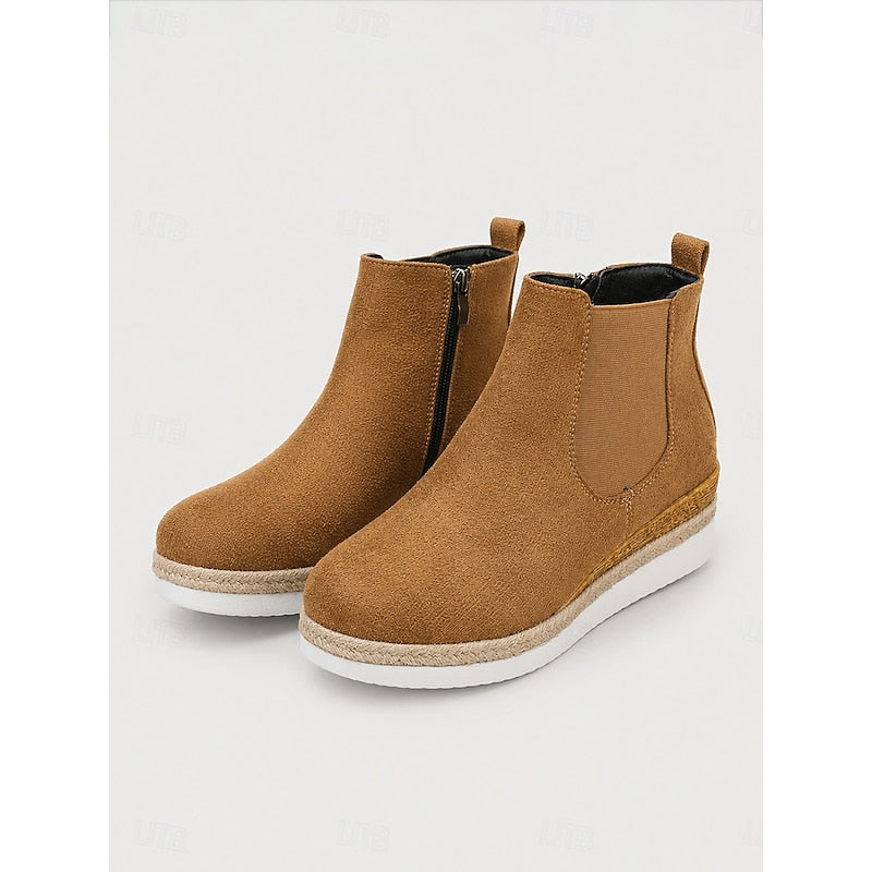 Wedge Ankle Boots, Women's Cozy Fit