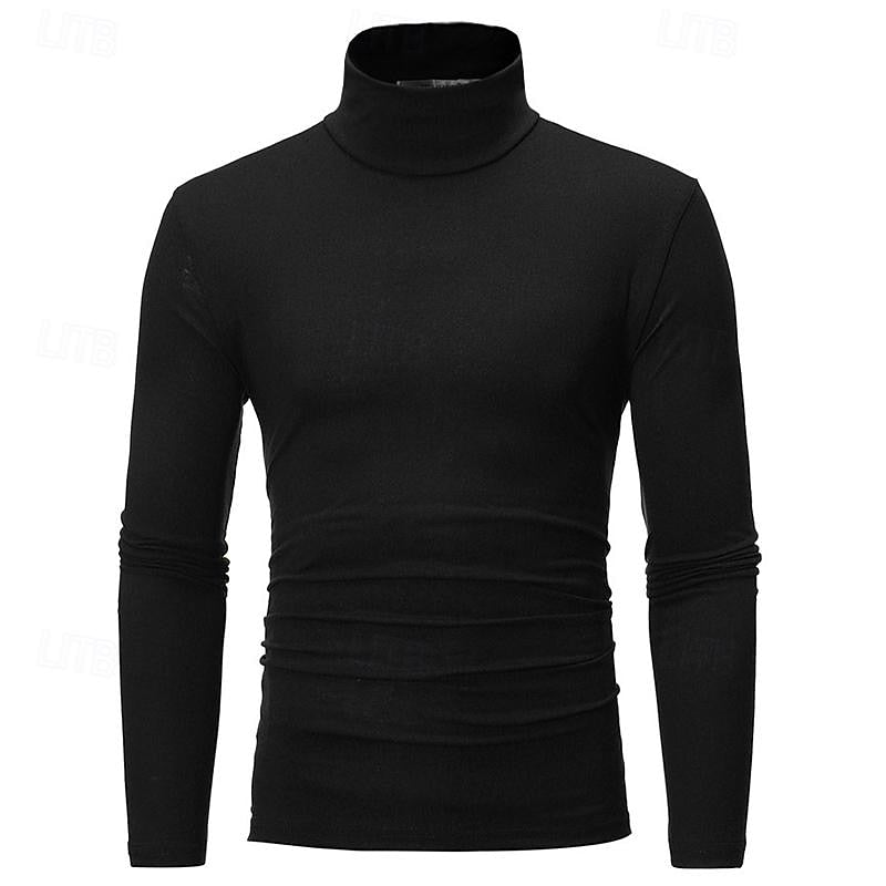 Long-Sleeve Turtleneck, Men's Refined Fit