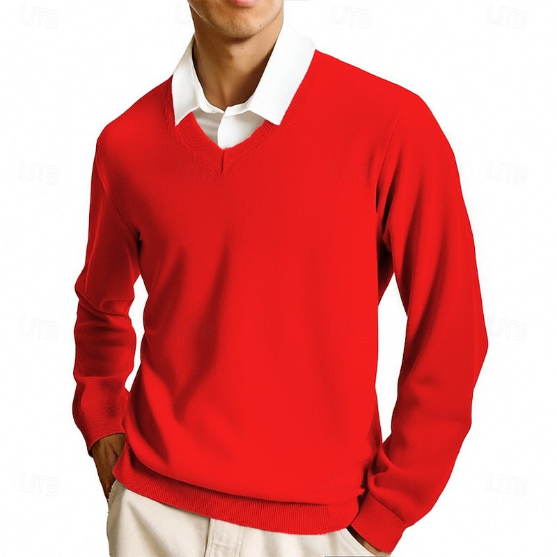 V-Neck Sweater, Men's Classic Fit
