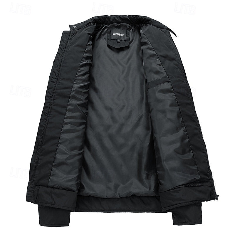 Quilted Stand-Collar Jacket for Men