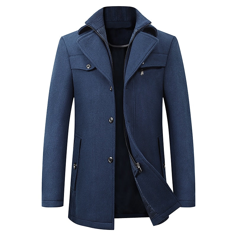 Tailored Business Coat for Men, Plus Size