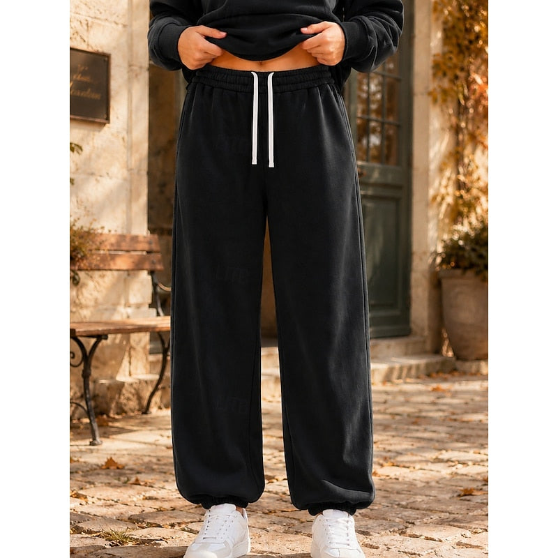 Wide-Leg Joggers for Women, Relaxed Style