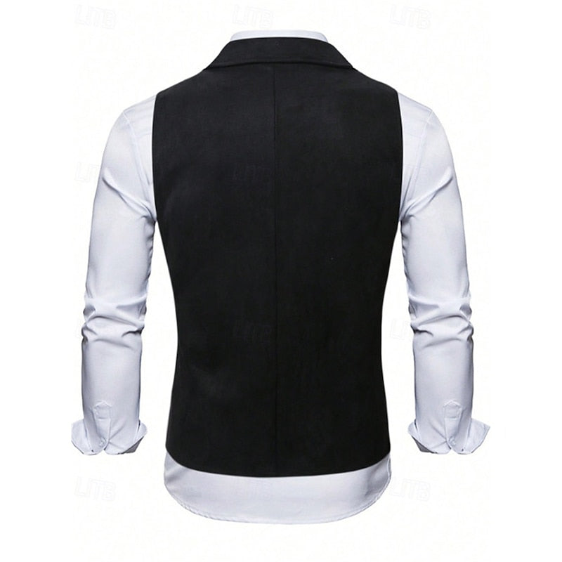 Men's Double-Breasted Tailored Waistcoat
