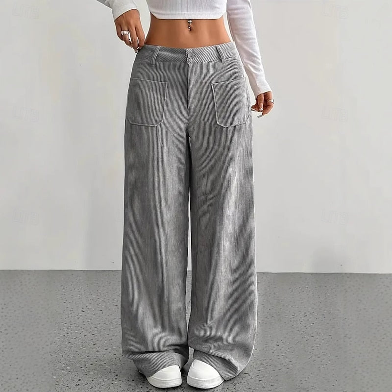 Women's Wide-Leg High-Waist Pants