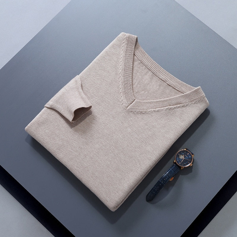 V-Neck Sweater, Men's Refined Fit