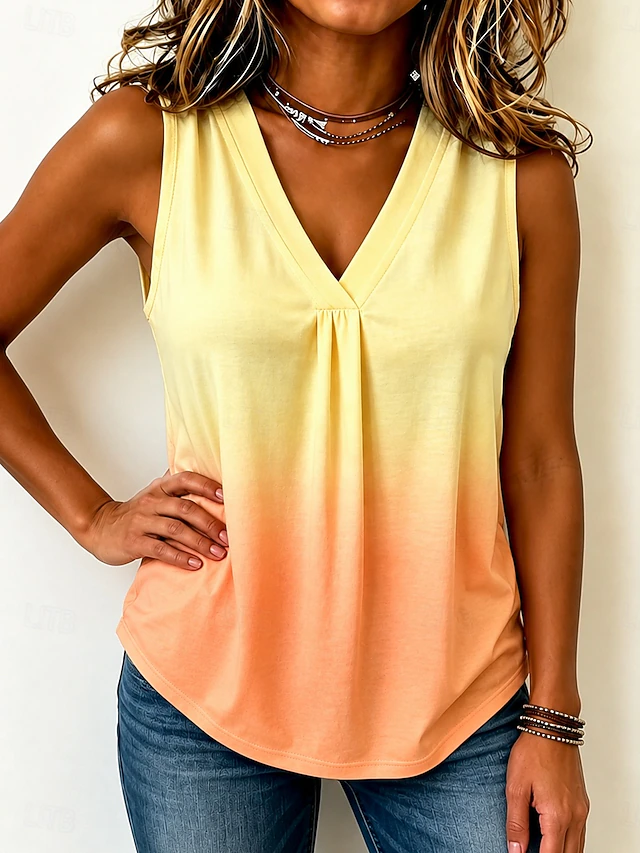 Elegant V-Neck Tank Top for Women
