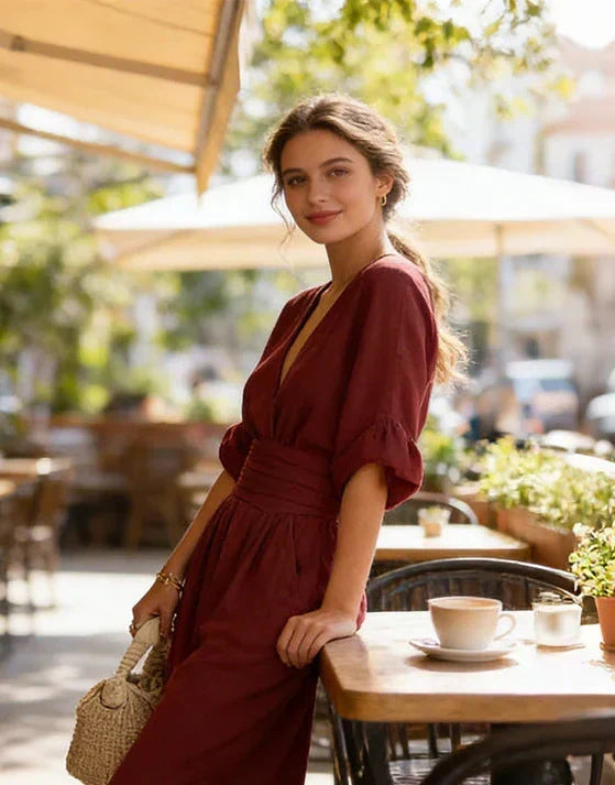 Wide-Leg Jumpsuit, Women's Elegant Fit