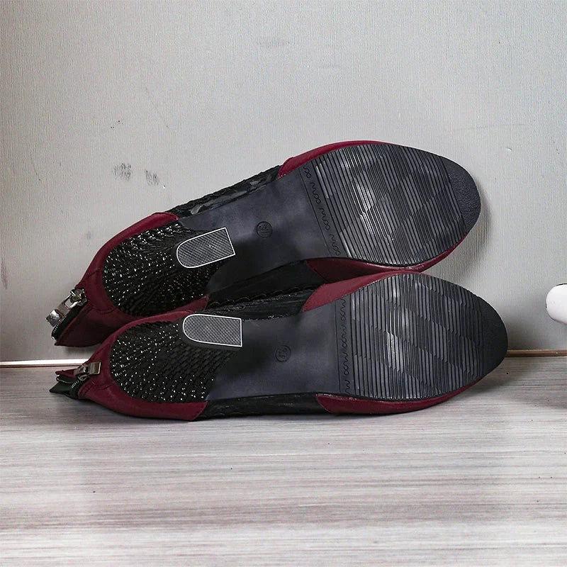 Stylish Breathable Orthopedic Heels for Women, Arch Support