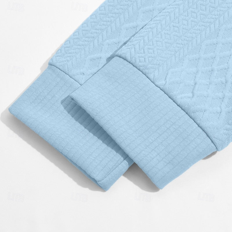 Men's Textured Quarter-Zip Pullover