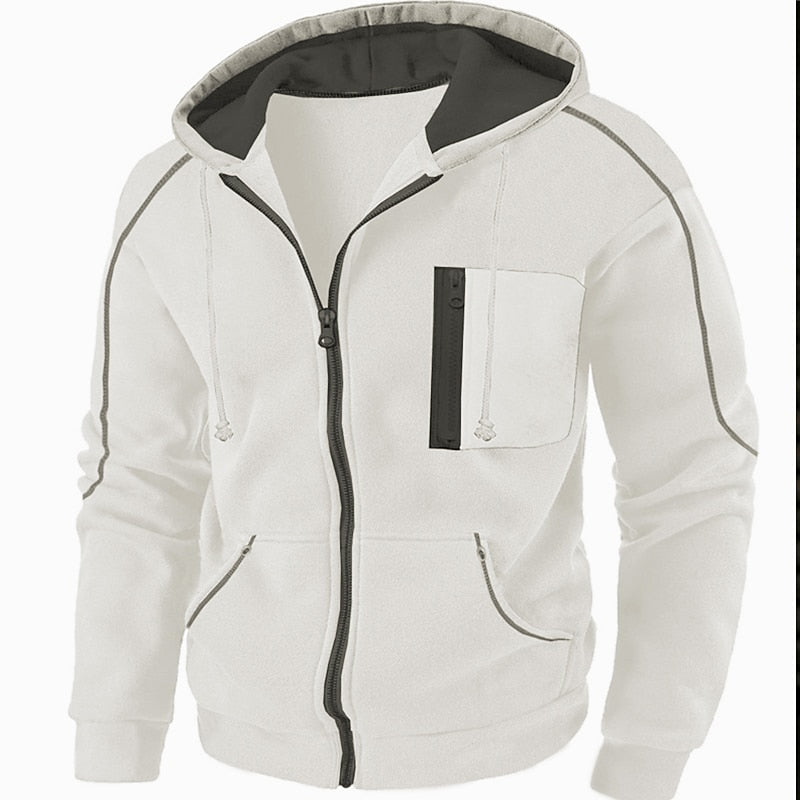Full-Zip Hooded Jacket for Men
