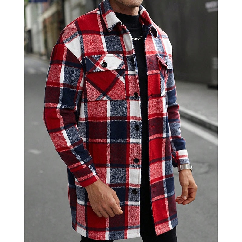 Plaid Overshirt for Men