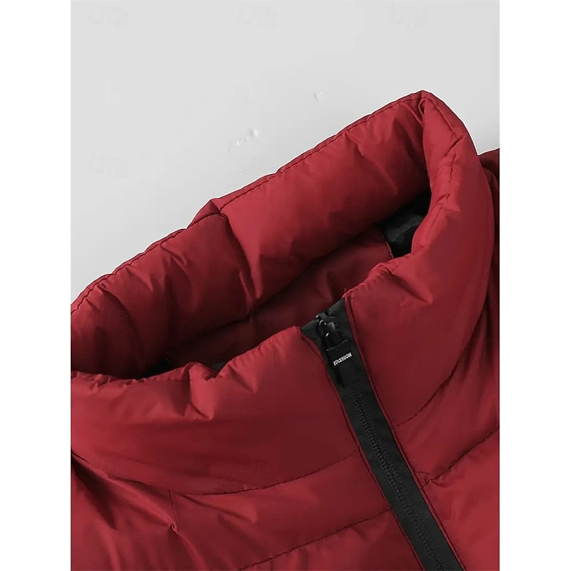 Quilted Puffer Vest for Men, Plus Size