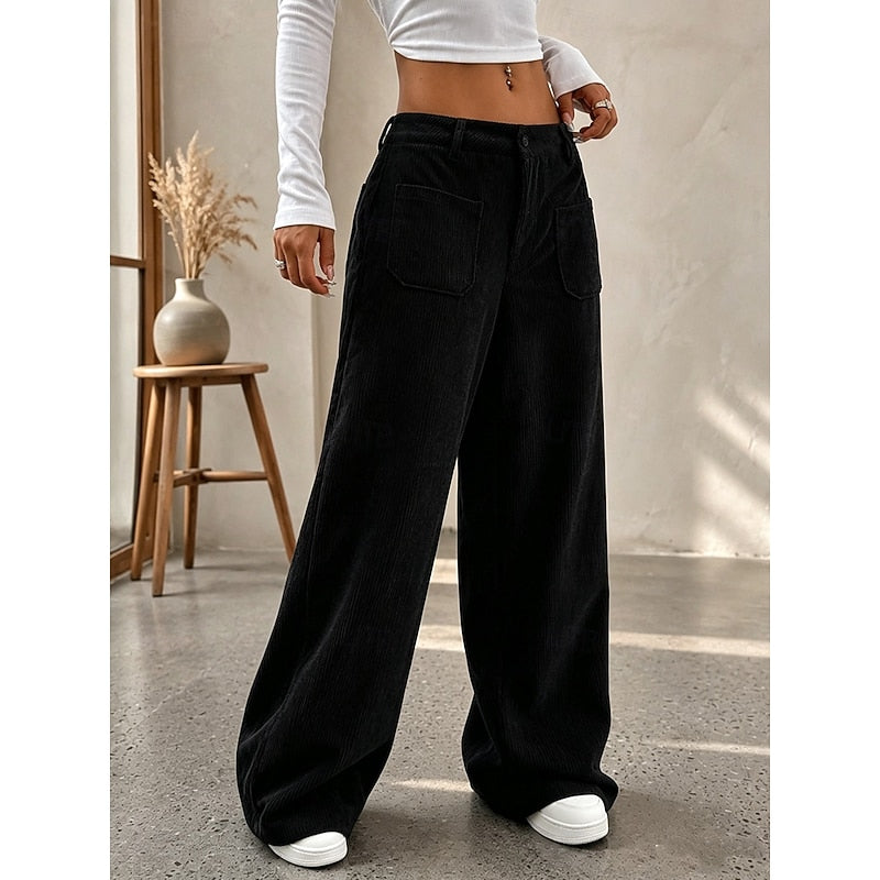 High-Waist Wide-Leg Pants for Women