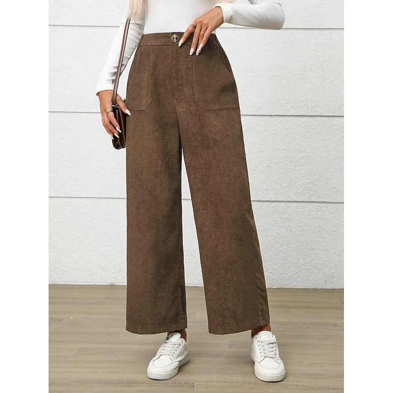 Wide-Leg High-Waist Pants for Women