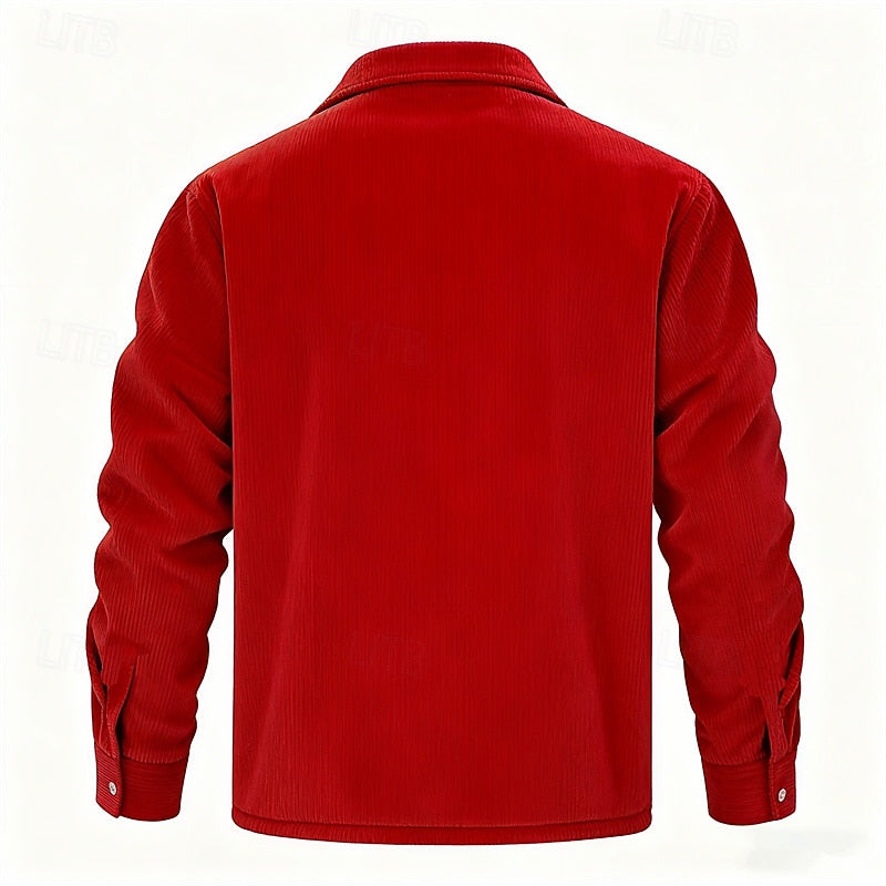 Ribbed Insulated Jacket for Men