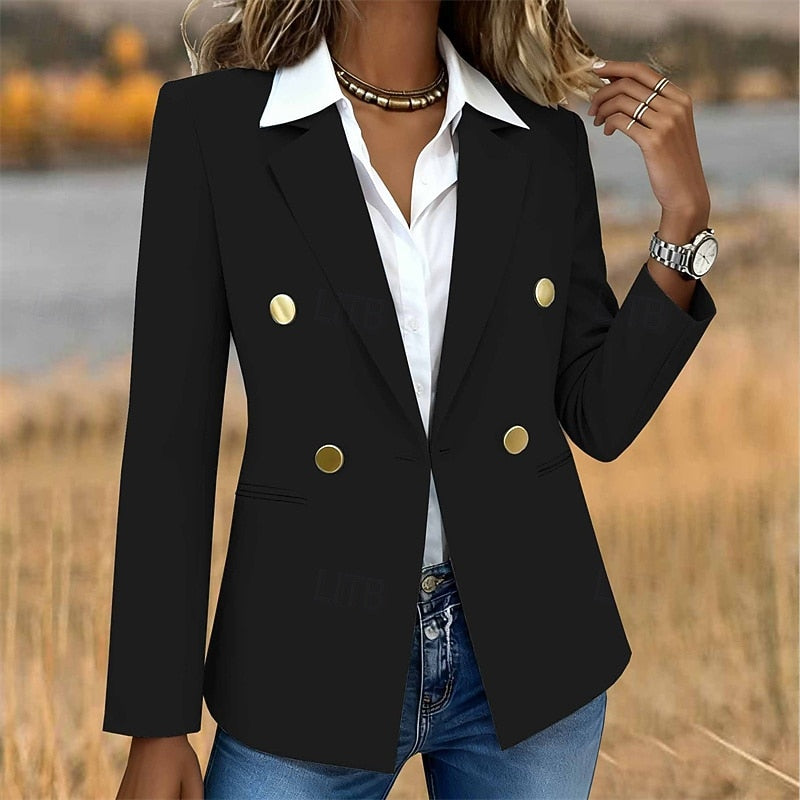 Tailored Double-Breasted Blazer for Women