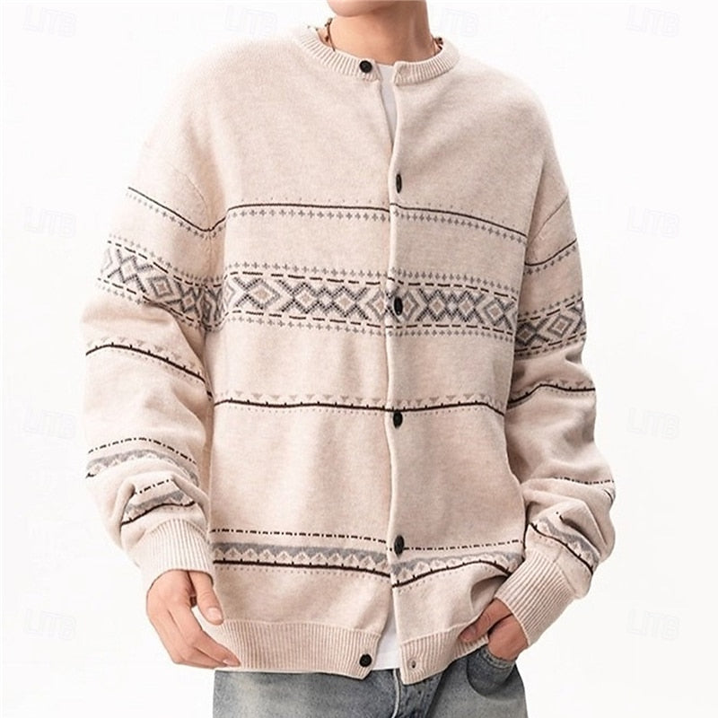 Christmas Patterned Cardigan for Men