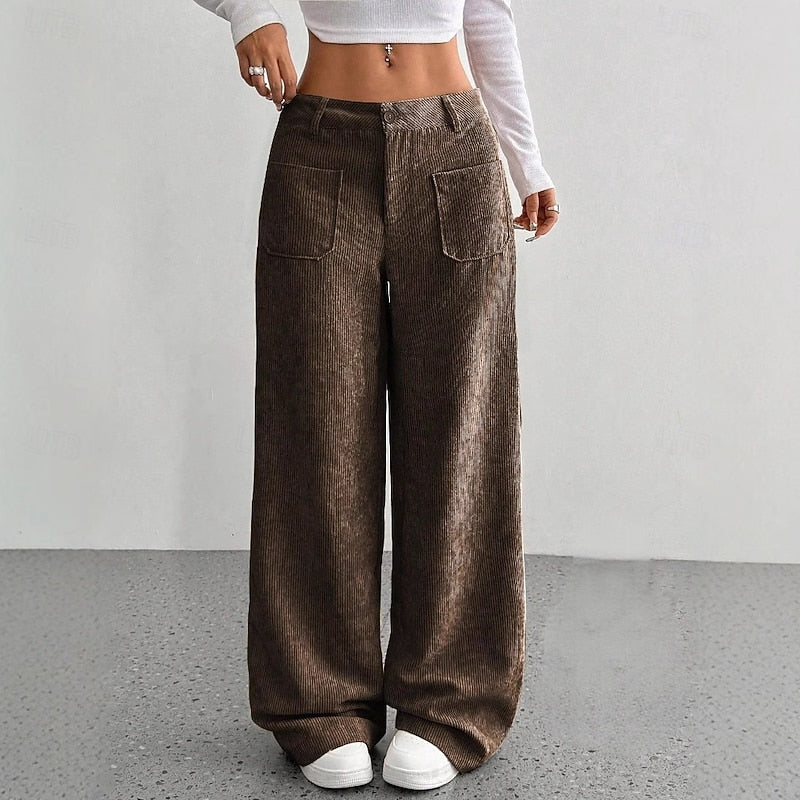 Women's Wide-Leg High-Waist Pants