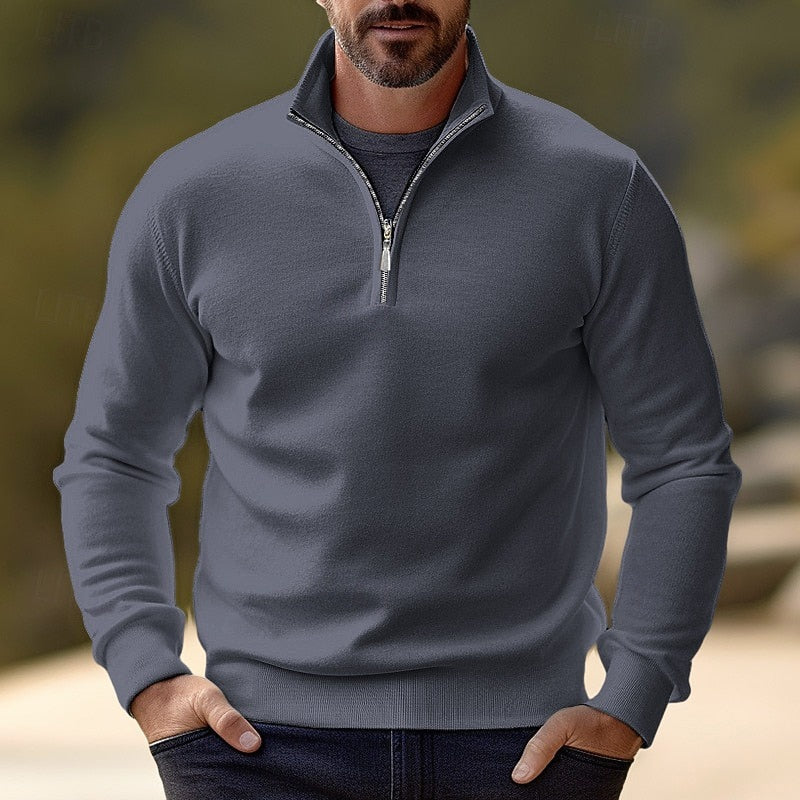 Half-Zip Pullover, Men's Refined Fit