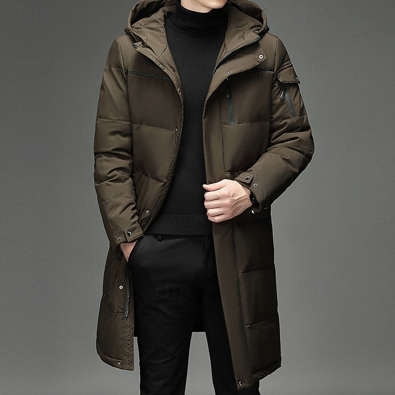 Men's Hooded Long Winter Coat