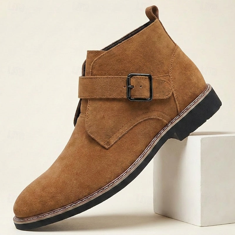 Men's Buckled Ankle Boots