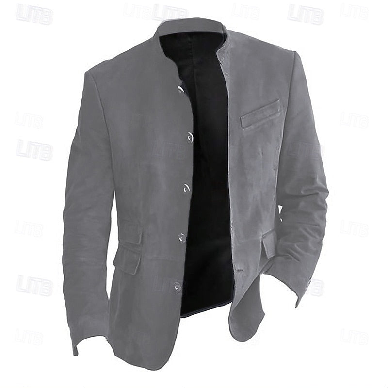 Soft Stand-Collar Jacket for Men