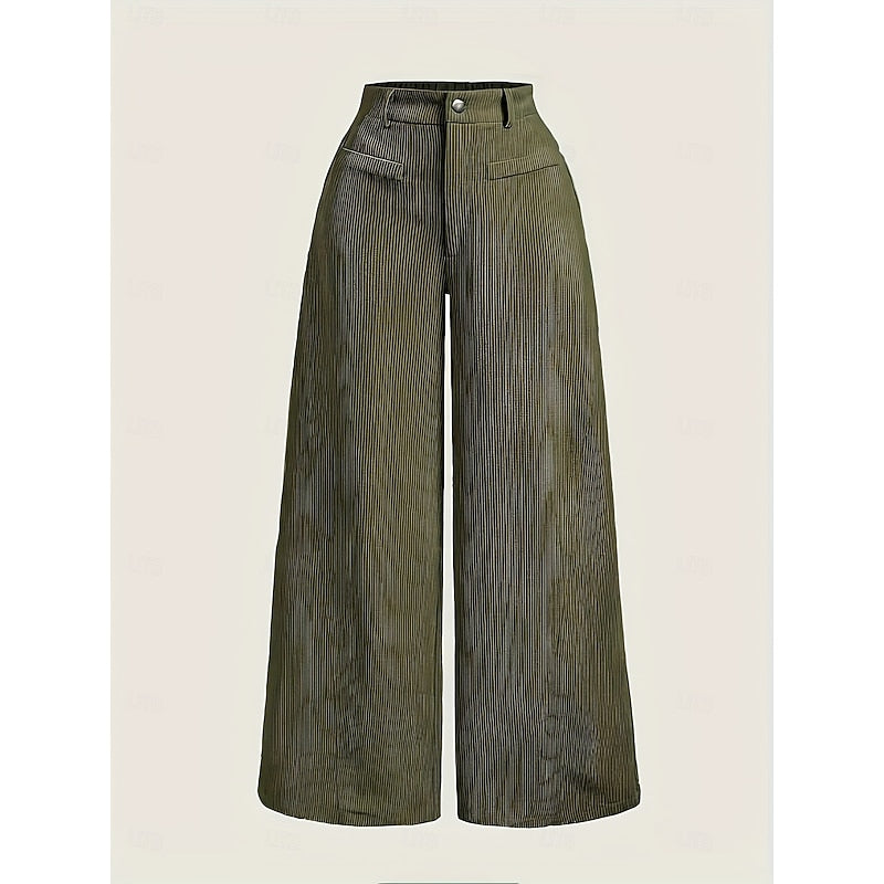 Ladies Wide-Leg Tailored Pants