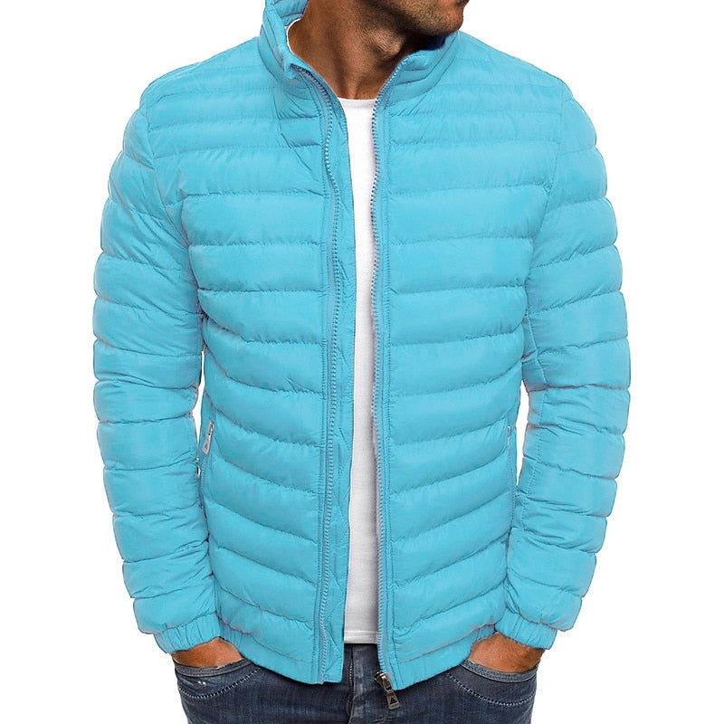 Quilted Puffer Jacket for Men, Lightweight Style