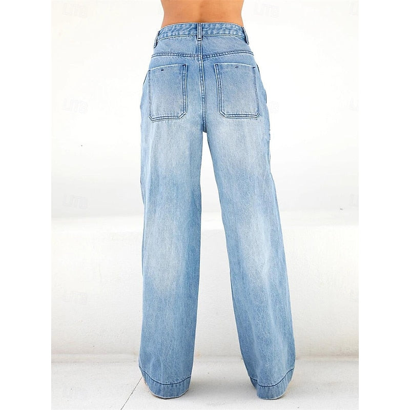 Wide-Leg Jeans for Women, Relaxed Style