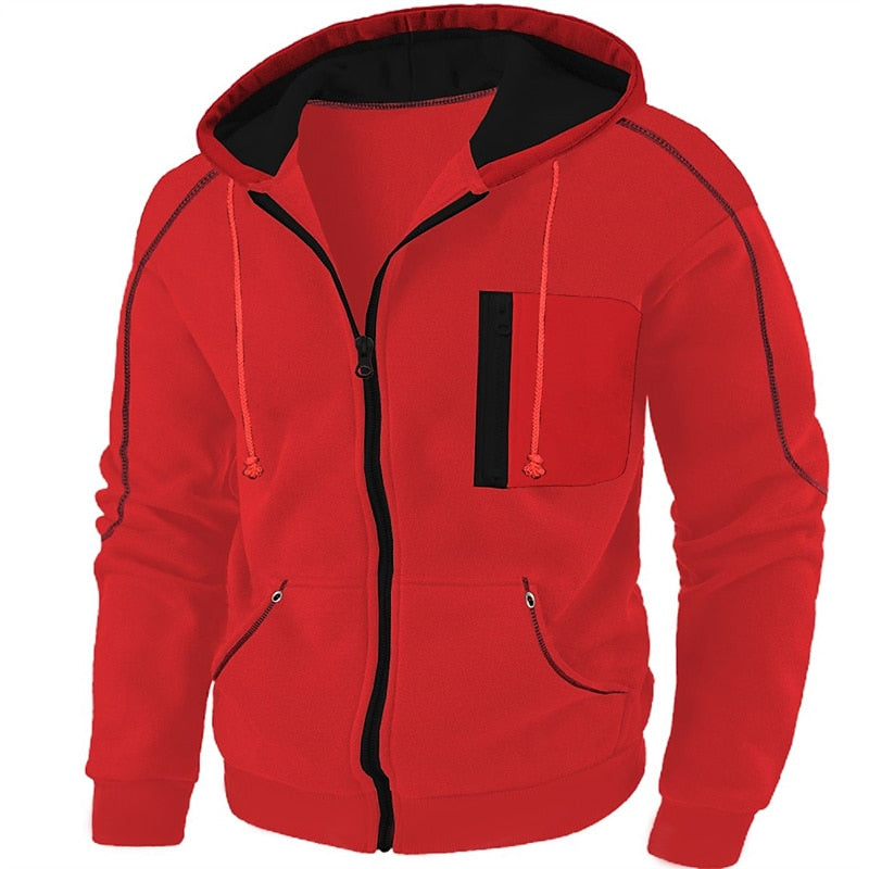 Full-Zip Hooded Jacket for Men