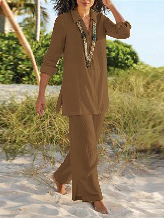 Two-Piece Lounge Set, Women's Relaxed Fit