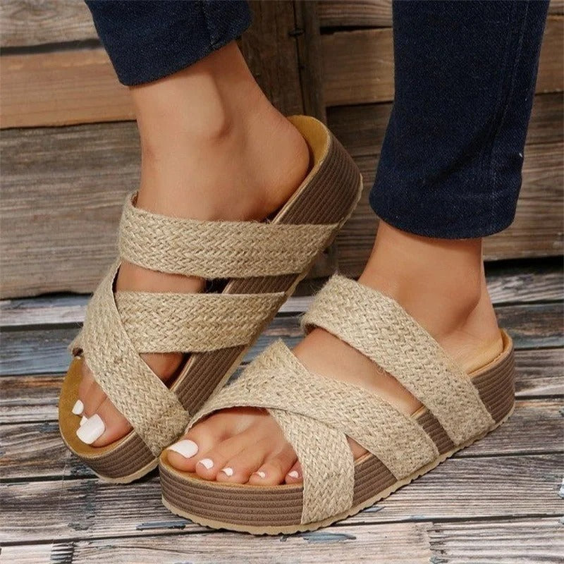 Comfortable Orthopedic Braided Sandal, Arch Support