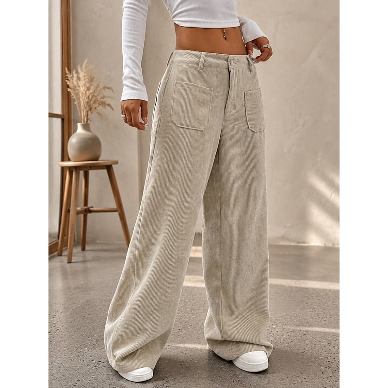 High-Waist Wide-Leg Pants for Women