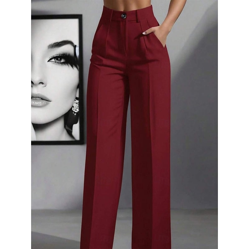 High-Waist Tailored Trousers for Women