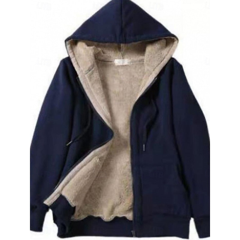 Hooded Zip Jacket for Women, Cozy Style