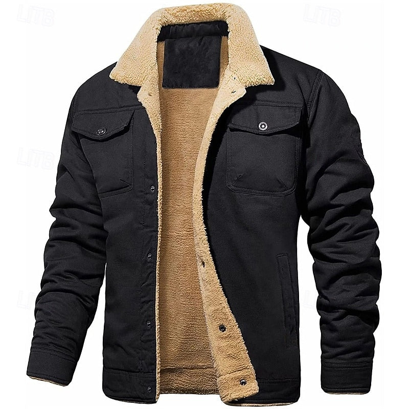 Sherpa-Lined Trucker Jacket for Men