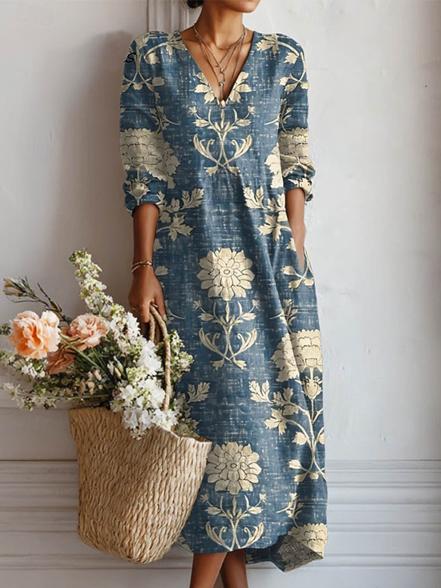 Classic Everyday Floral Dress for Women