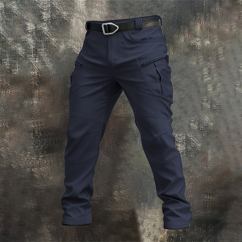 Rugged Multi-Pocket Cargo Pants for Men, Plus Size
