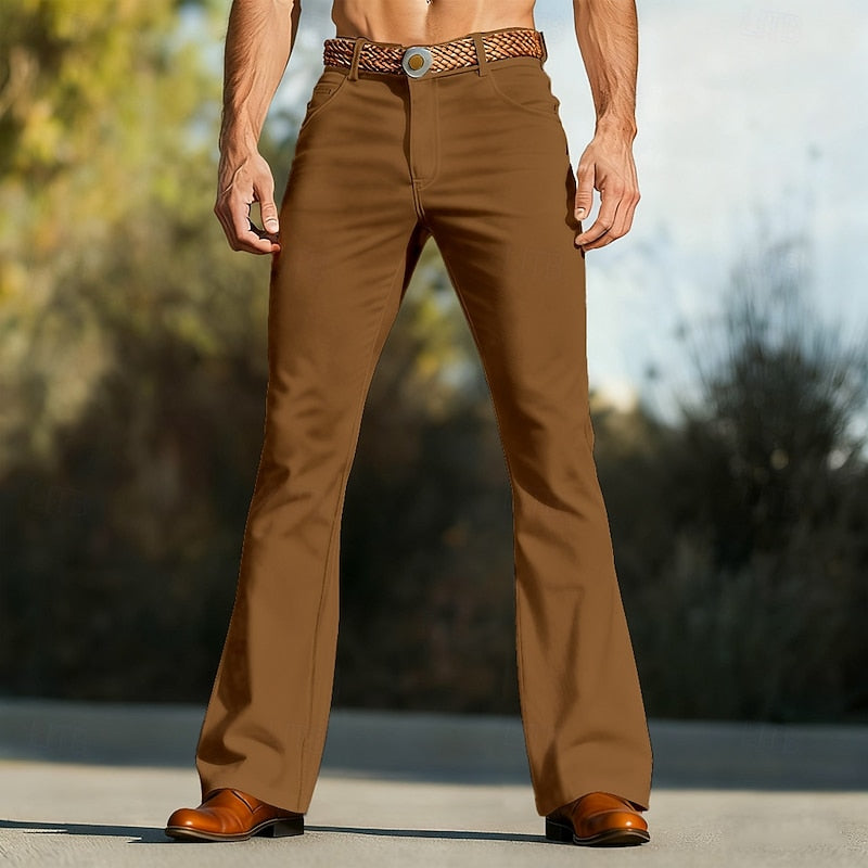 Retro Flared Trousers for Men